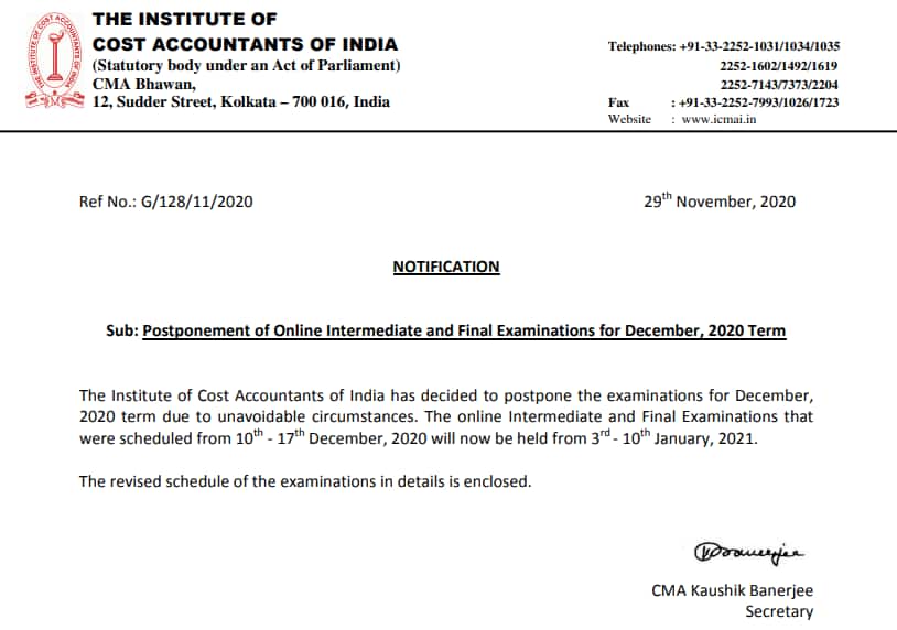 icmai-exam-2020-cma-intermediate-and-final-december-2020-exam-postponed